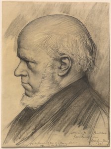 Adolph Menzel by Karl Stauffer-Bern