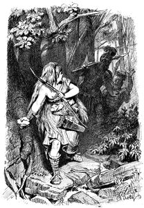A Teuton Maiden Pursued by Romans