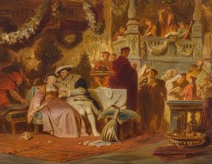 Henry VIII Courting Anne Boleyn at the Ball of Cardinal Wolsey