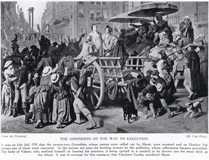 The Girondists on the way to Execution, illustration from 