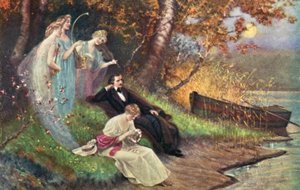 Schumann and His Muses by Karl or Carl the Younger Schweninger
