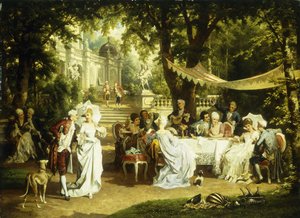The Garden Party by Karl or Carl the Younger Schweninger