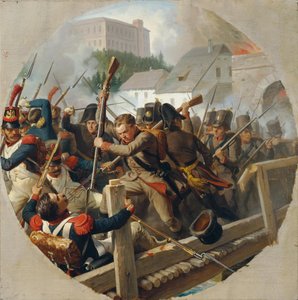 The Meeting at Ebelsberg 1806 by Karl von Blaas