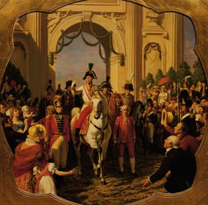 The Entry of Emperor Franz I (II) of Austria into Vienna 1814 by Karl von Blaas