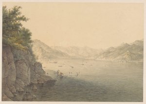 Varenna on Lake Como by Karoly Lajos Libay