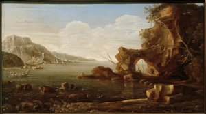 Mediterranean Coastal Scene