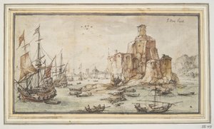Harbor Scene by Kasper van Eyck