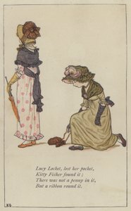 Lucy Locket, lost her pocket by Kate (after) Greenaway