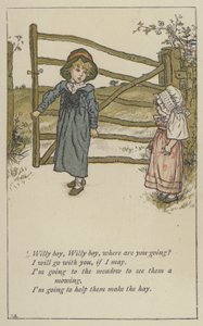 Willy boy, Willy boy, where are you going by Kate (after) Greenaway