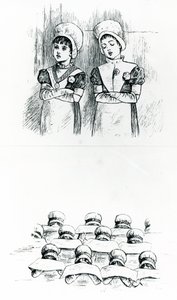 Charity children, c.1880 by Kate Greenaway