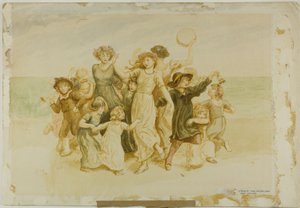 Children Playing on the Beach