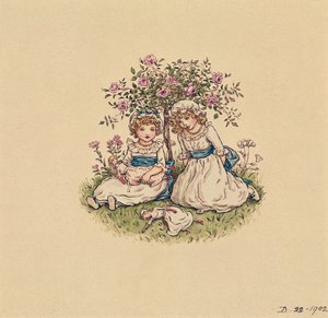 Illustration for St. Valentines Day 1902 by Kate Greenaway