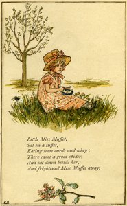 Little Miss Muffet by Kate Greenaway