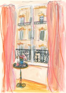 Paris Window View by Katharina Puritscher