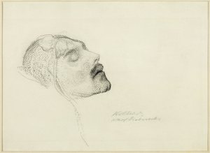 Karl Liebknecht on His Deathbed by Kathe Schmidt Kollwitz