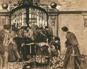Revolt (By the Gates of a Park) by Käthe Kollwitz