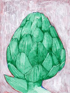 Vibrant Green Artichoke by Katie O'Shea