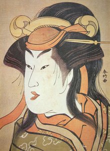 Head of Japanese male actor in female role, c.1787-88 by Katsukawa Shuncho