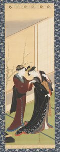 Interior: A Woman Helping a Girl to Dress, Edo Period, 1726-1792