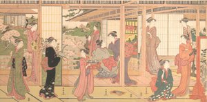 Mansion Opening onto a Garden by Katsukawa Shuncho
