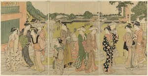 Visiting a Temple Dedicated to Fudo by Katsukawa Shuncho