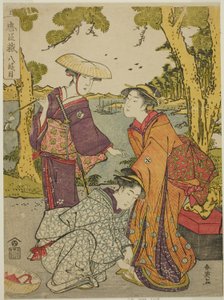 Act Eight: The Bridal Journey from the play Chushingura (Treasury of the Forty-seven Loyal Retainers) by Katsukawa Shun
