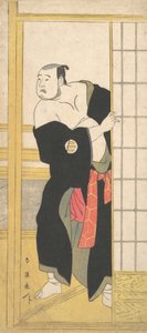Asao Tamesaburo as a Stout Man with a Green Kimono, ca. 1795