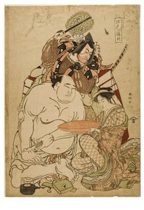 Edo Triptych by Katsukawa Shunei