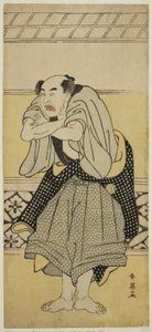 The Actor Asao Tamejuro I as Drunken Gotobei in the Play Yoshitsune Koshigoe Jo, Performed at the Ichimura Theater in the Ninth Month, 1790 by Katsukawa Shun