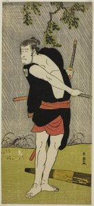The Actor Ichikawa Komazo II as Ono Sadakuro in the Play Chuko Ryogoku Ori, Performed at the Nakamura Theater in the Seventh Month, 1790