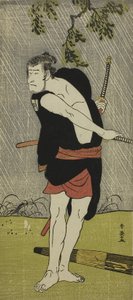 The Actor Ichikawa Komazo II as Ono Sadakuro in the Play Chuko Ryogoku Ori, Performed at the Nakamura Theater in the Seventh Month, 1790