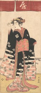 The Actor Ichikawa Monosuke II in an Unidentified Female Role