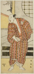 The Actor Kataoka Nizaemon VII as Hayakawa Matabei in the Play Furiwake-gami Aoyagi Soga, Performed at the Miyako Theater in the First Month, 1796 by Katsukawa Shun