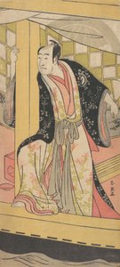 The Actor Sawamura Sojuro 3rd as a Man Standing in a Pleasure-boat
