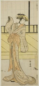 The Actor Segawa Kikunojo III as Okaru in the Play Kanadehon Chushingura, Performed at the Morita Theater in the Eighth Month, 1787