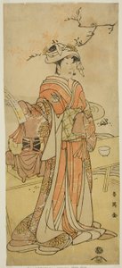 The Actor Segawa Kikunojo III as the Female Fox-Fairy Otatsu-gitsune Disguised as Shizuka Gozen in the Play Kogane Saku Date no Okida, Performed at the Ichimura Theater in November 1792 by Katsukawa Shun