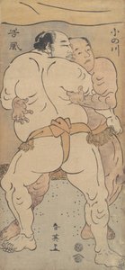 Two Famous Wrestlers Onogawa and Tanikase