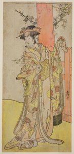 The Actor Iwai Hanshiro IV as Kitsune ga Saki Otama in the Play Miyakodori Yayoi no Watashi, Performed at the Kiri Theater in the Third Month, 1787