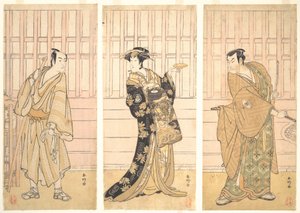 In the Room of a House of the Yoshiwara by Katsukawa Shunko
