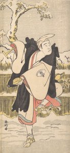Onoe Matsusuke as a Kannen-Butsu or Mendicant Buddhist Monk, ca. 1790 by Katsukawa Shunko