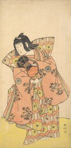 The Actor Nakamura Tomijuro as Bijomaru in the Drama Kikujido Shuen no Iwaya by Katsukawa Shunko