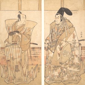 Two Actors Dressed in Ceremonial Costumes, ca. 1787
