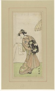 Actor Yamashita Kinsaku II in the Role of the Courtesan Agemaki by Katsukawa Shunsho