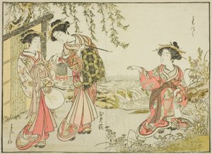 Courtesans of the Kadotsutaya, from the book 