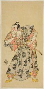 The Actor Ichikawa Danzo III as Fuwa Banazemon in the Play Date Moyo Kumo ni Inazuma, Performed at the Morita Theater in the Tenth Month, 1768