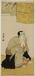 The Actor Ichikawa Monnosuke II as a Buddhist Monk in the Play Edo no Hana Mimasu Soga, Performed at the Nakamura Theater in the Fourth Month, 1783