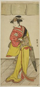 The Actor Iwai Hanshiro IV as Osuwa in the Play Koi no Yosuga Kanagaki Soga, Performed at the Ichimura Theater in the Fourth Month, 1789 by Katsukawa Shunsho