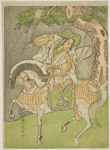 The Actor Matsumoto Koshiro II as Kagekiyo Disguised as Omi Yawatanosuke in the Play Haru wa Soga Akebono-zoshi, Performed at the Nakamura Theater in the First Month, 1772 by Katsukawa Shunsho