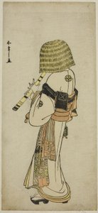 The Actor Nakamura Nakazo I as Kakogawa Honzo in Komuso Attire in the Play Kanadehon Chushingura, c.1783