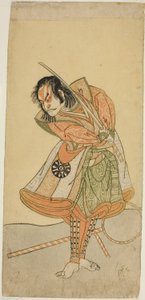 The Actor Nakamura Nakazo I as Tezuka no Taro Mitsumori Disguised as the Monkey Trainer Tonkichi Tochibei, in the Play Soga Moyo Aigo no Wakamatsu, Performed at the Nakamura Theater in the First Month, 1769